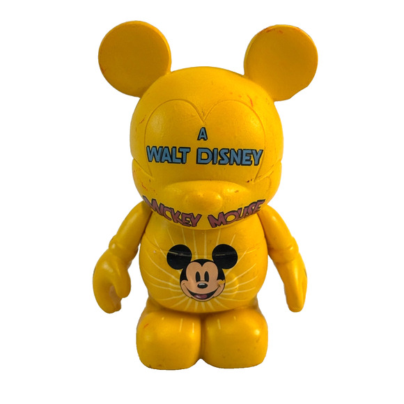 Disney Park Vinylmation Urban Cartoon Mickey Mouse Yellow 3" Collectible Figure - Picture 1 of 3